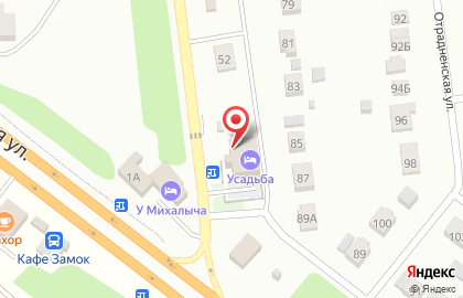 Отель Усадьба на Дорожной на карте