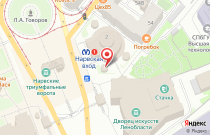 Магазин электроники Телефокс на площади Стачек, 2б на карте
