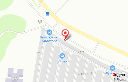 Автомастерская в Челябинске на карте