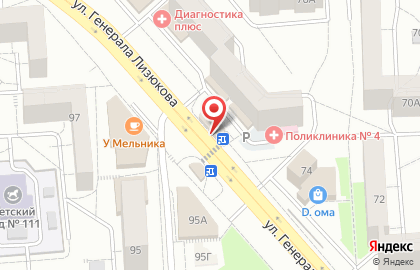 Магазин цветов и зоотоваров и зоотоваров на улице Генерала Лизюкова на карте