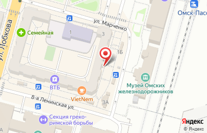 Магазин канцелярских товаров Клякса в Ленинском районе на карте