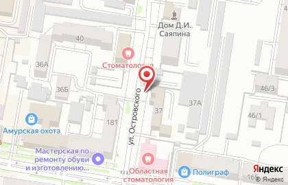 Военный комиссариат г. Благовещенска и Благовещенского района в Благовещенске на карте