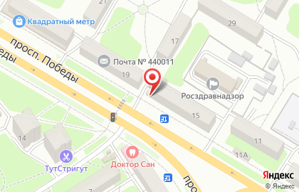 Киоск на проспекте Победы на карте