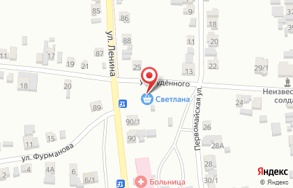 Магазин Светлана на улице Будённого на карте