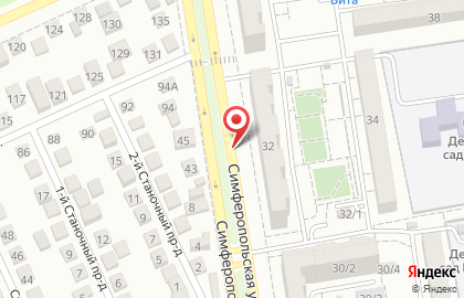 Стоматологическая поликлиника №2 на Симферопольской улице на карте