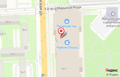 Кафе-пекарня Хлебный двор на Шереметьевской улице на карте