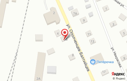 Сервисный центр Старт на улице Ополченцев-Балтийцев на карте