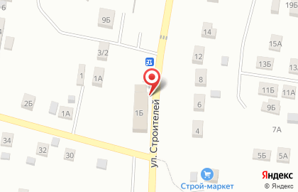 Водомат Родник здоровья на улице Строителей на карте