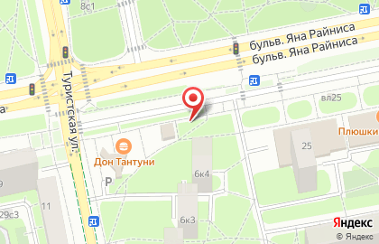 Магазин фруктов и овощей на Туристской, 6 ст2 на карте