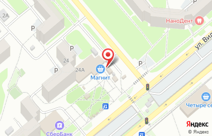 Киоск по продаже овощей и фруктов в Пролетарском районе на карте