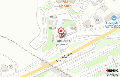 Храм святителя Николая Чудотворца на улице Мира на карте