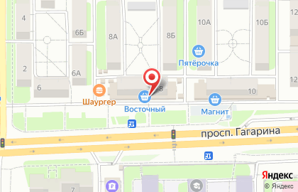 Банкомат УБРиР на проспекте Гагарина, 8 на карте