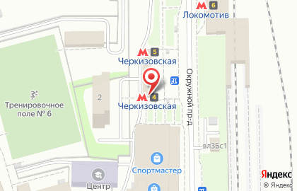 Банкомат ВТБ на метро Черкизовская на карте