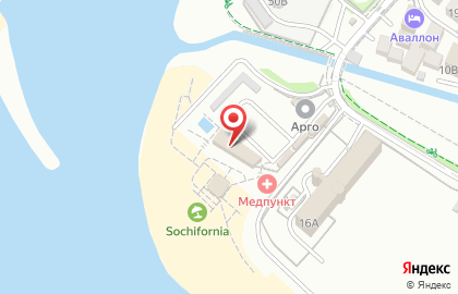 Комплекс отдыха Sochifornia beach на карте