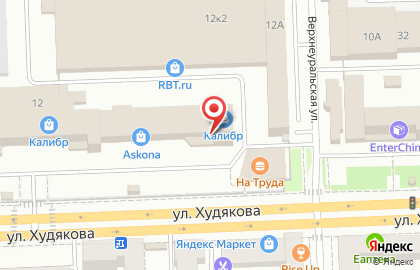 Челябинский филиал Банкомат, Банк Снежинский на улице Худякова на карте