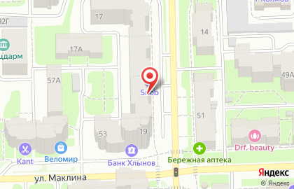 Салон массажа Гибкий тростник на улице Горького на карте
