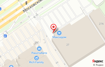 Банкомат Райффайзенбанк на Московском шоссе, 27 на карте