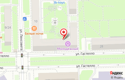 Подростково-молодежный клуб Молодежный в Московском районе на карте
