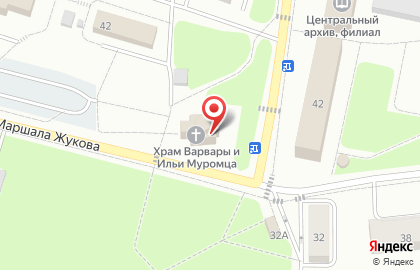 Храм Великомученицы Варвары и Преподобного Ильи Муромца на карте