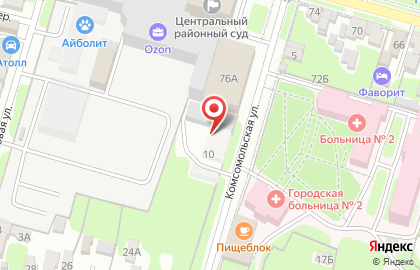 ООО Тулица в Зареченском районе на карте