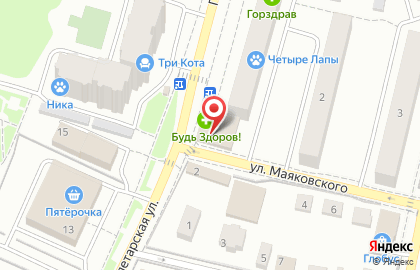 Салон-парикмахерская Империя в Звенигороде в квартале Маяковского на карте