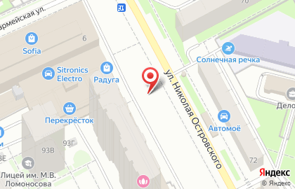Магазин автотоваров для автомобилей ГАЗ Налада, ВАЗ на улице Николая Островского на карте