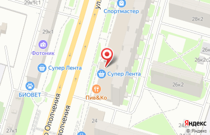 Кофейня БарБариста на улице Народного Ополчения на карте