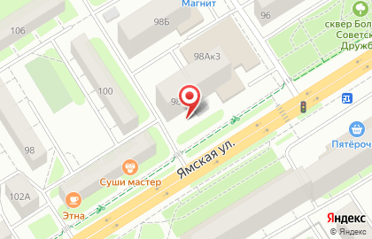 Аквамастер на Ямской улице на карте