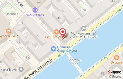 Фирменный магазин Море чая на метро Сенная Площадь на карте