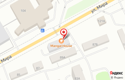 Кафе-бар Мангал House в Ханты-Мансийске на карте
