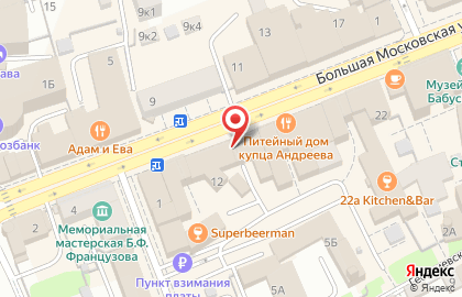 Банкомат Бинбанк, филиал в г. Владимире на Большой Московской улице, 14 на карте