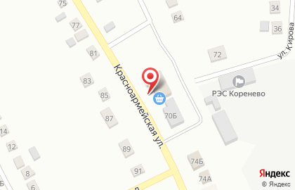 Супермаркет Магнит на Красноармейской улице на карте