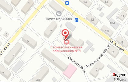 Стоматологическая поликлиника №1 в Улан-Удэ на карте