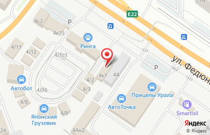 Паллада на улице Федюнинского на карте
