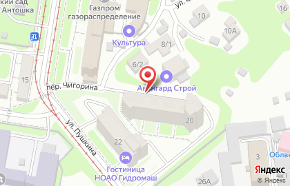 Крок на улице Пушкина на карте