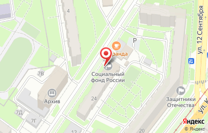 Управление Пенсионного фонда РФ в Железнодорожном районе в Ульяновске на карте