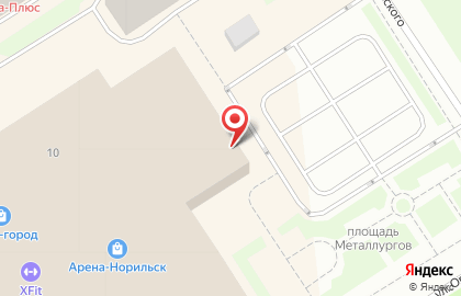 Спортивно-развлекательный комплекс Арена-Норильск на карте