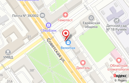 Медицинский центр Медлаб на Советской улице на карте