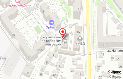 УФМС, Отдел Управления Федеральной миграционной службы России по Воронежской области в Ленинском районе г. Воронежа на карте