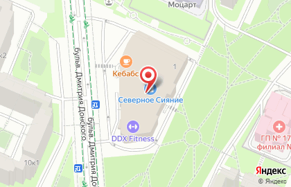 Салон связи Tele2 на бульваре Дмитрия Донского на карте