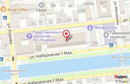 Радио Юмор FM-Астрахань, FM 105.0 на карте