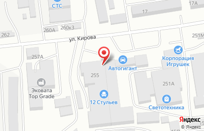 Производственно-торговая компания 12 стульев на улице Кирова на карте