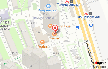 Экспресс-кофейня Coffee Club в Тимирязевском районе на карте