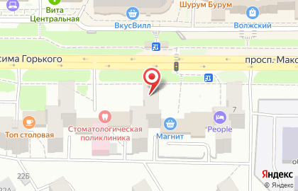 Парикмахерская Модница на проспекте Максима Горького на карте