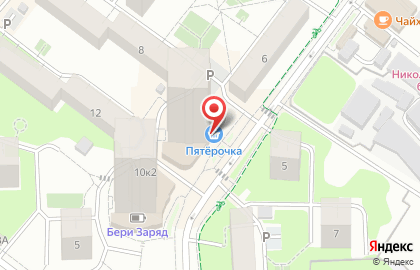 Супермаркет Пятёрочка в Москве на карте