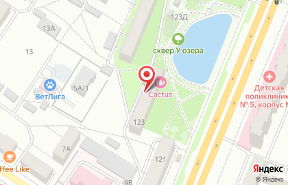 Страховая компания Росгосстрах в Железнодорожном районе на карте