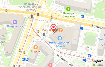 Магазин Ipatov & Veronia на метро Крестьянская застава на карте