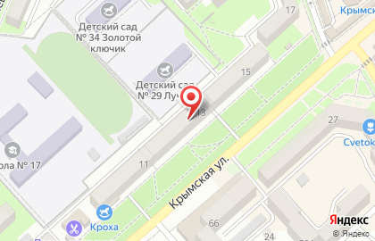 Многофункциональный визовый центр на Крымской улице на карте