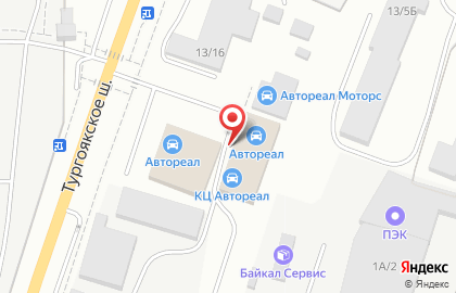 Магазин автозапчастей на улице Тургоякское на карте
