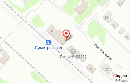 Волго-Камское агентство фирменного транспортного обслуживания в Ульяновске на карте